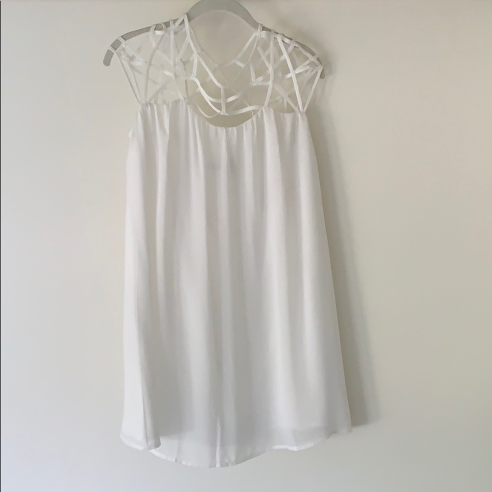 White Flowy Dress